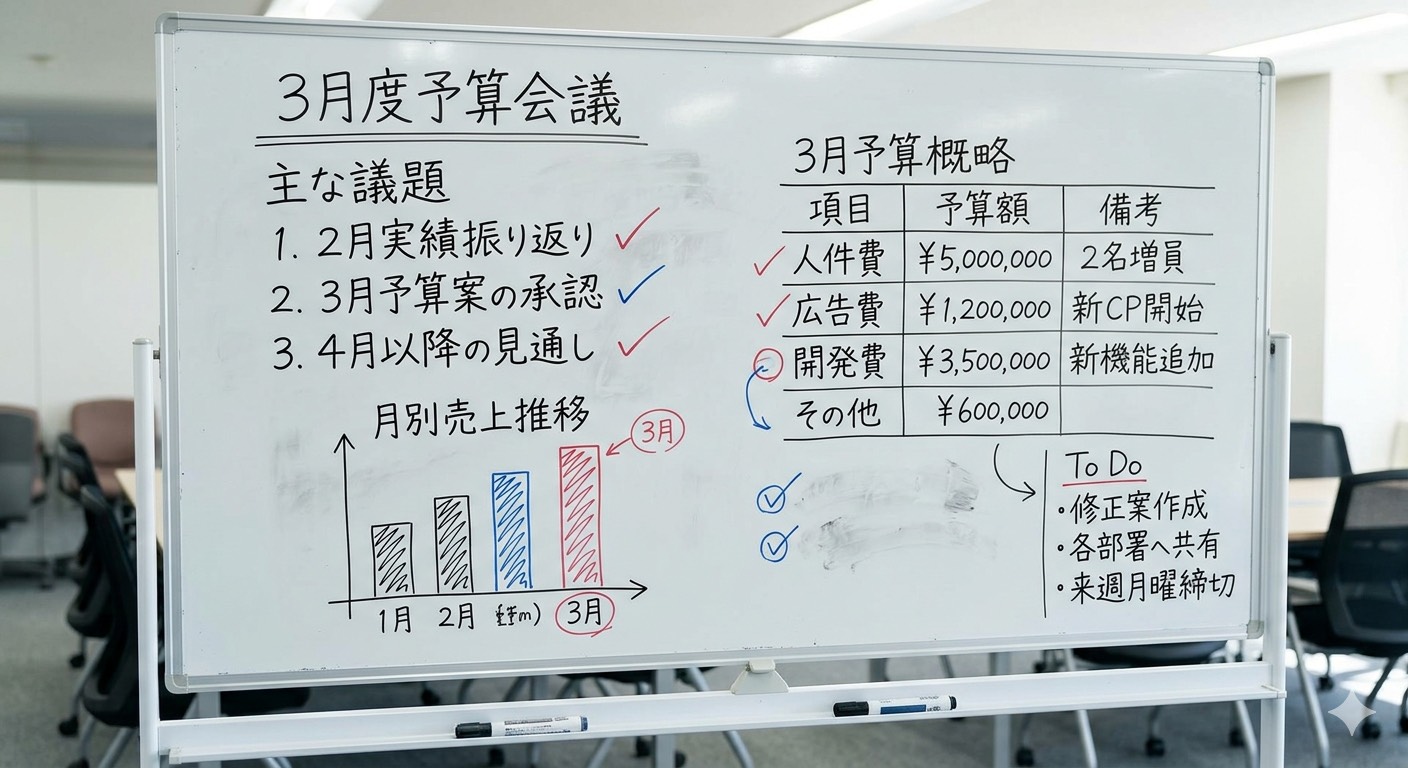 ホワイトボードの写真